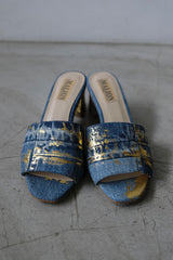 denim sandal