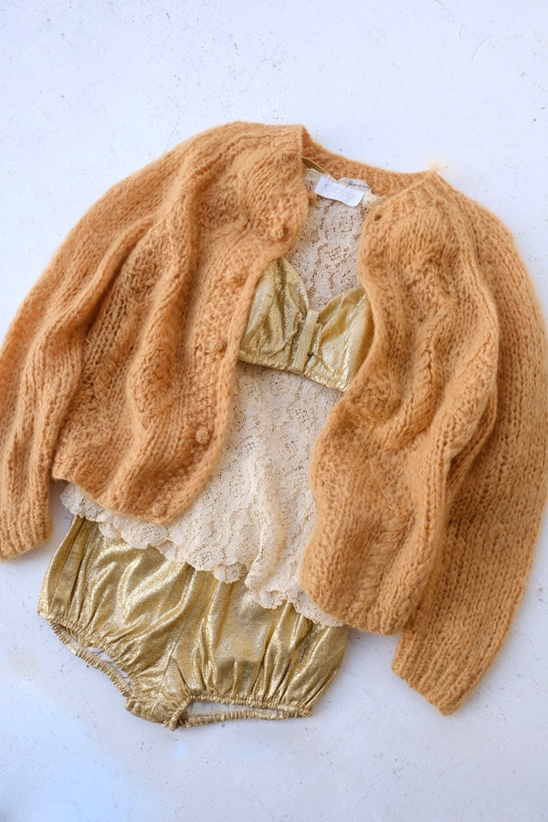 mohair knit cardigan