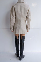 linen patchwork jacket