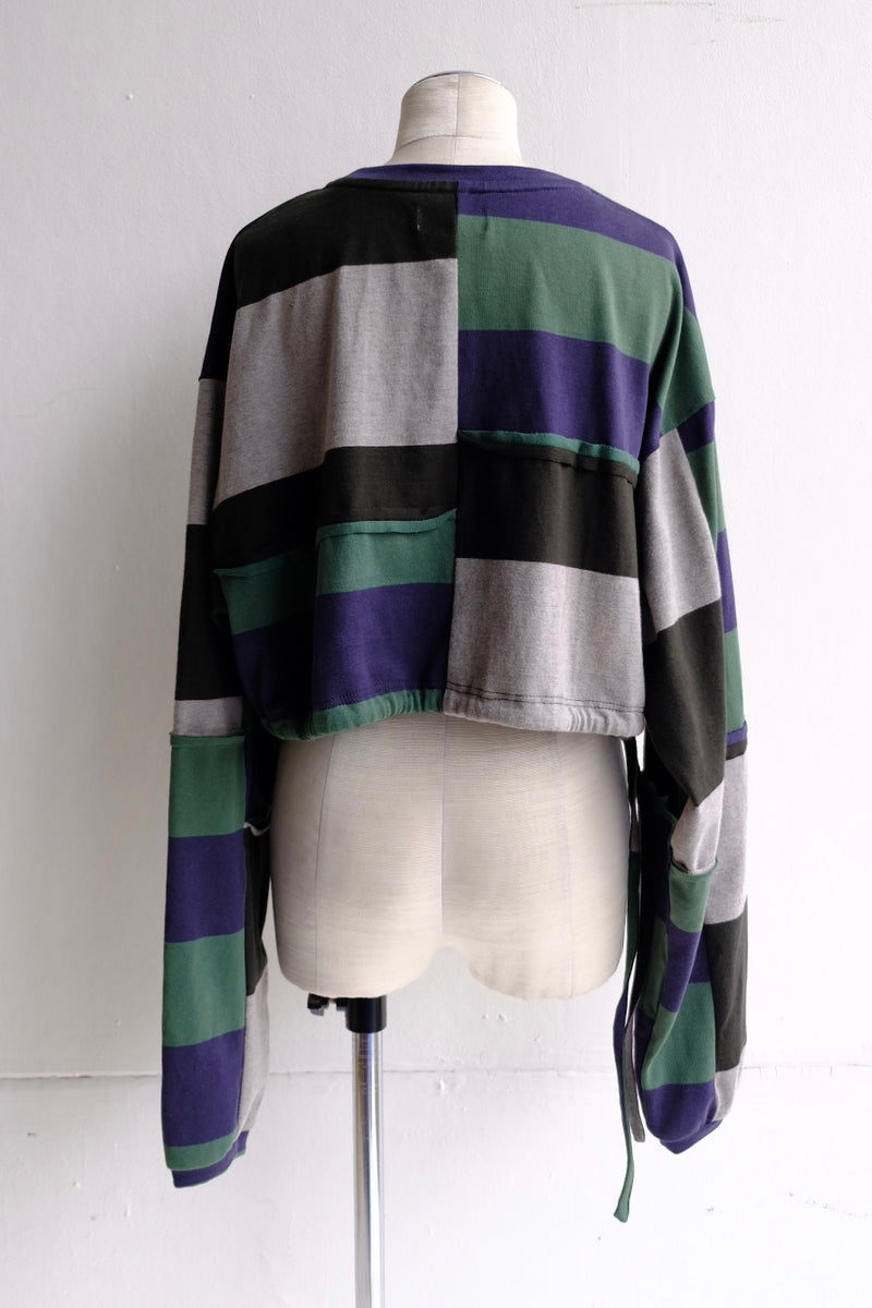 cropped jersey top