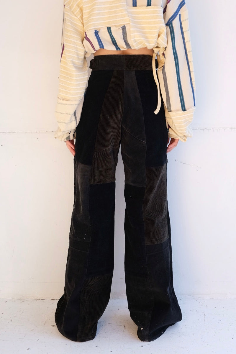 waist belt corduroy pants