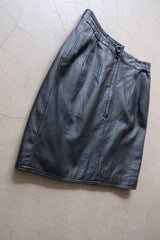 leather mini skirt