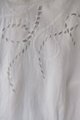 vintage linen cutwork blouse