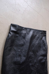 leather mini skirt