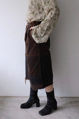 half wide pants / M