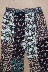 flower rayon flare pants