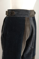 waist belt corduroy pants