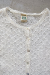 mohair knit cardigan