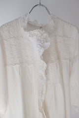 antique lace collar  night long dress