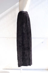 velvet long skirt