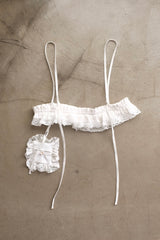 cutwork lace belt & pouch
