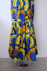 african batik nosleeve dress