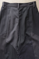 summer suit tuck wide pants