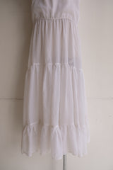 frill tiered long dress