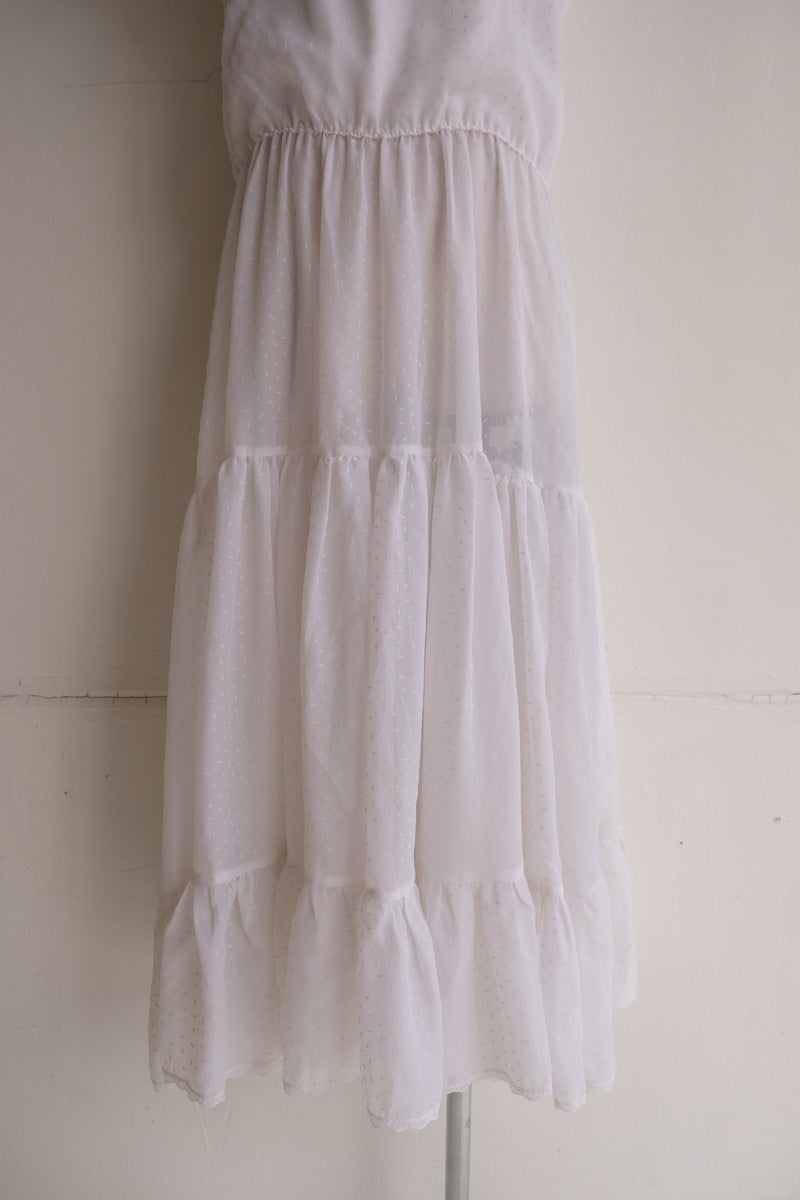 frill tiered long dress