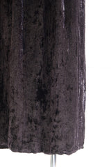 velvet long skirt