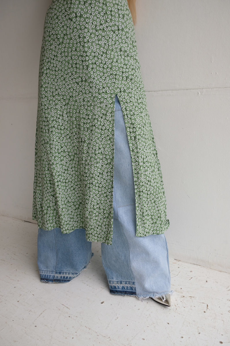 flower print  long dress