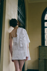 cutwork lace camisole dress