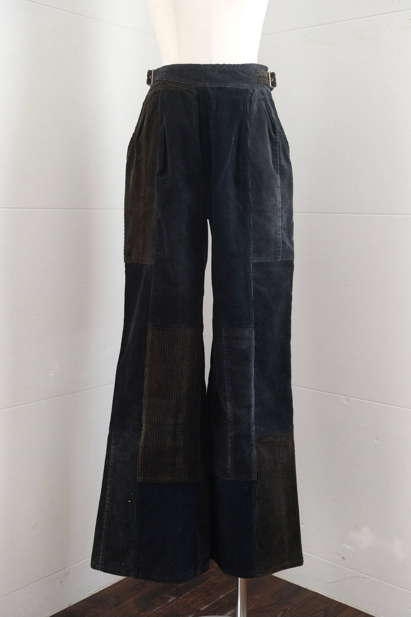 waist belt corduroy pants