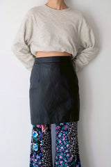 leather mini skirt