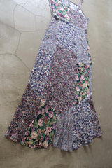 flower rayon long dress