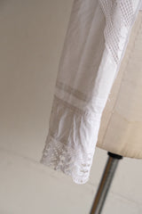 cutwork lace frill cardigan