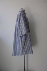 stripe button down half sleeve shirt