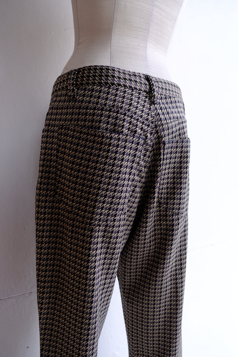 houndstooth pattern pants