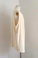 asymmetry no sleeve top