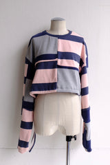 cropped jersey top