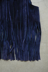 leather fringe vest