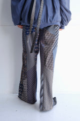 tie patchwork easy pants