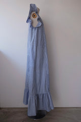 stripe frill dress