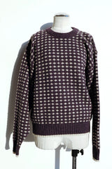 bird's eye knit pullover