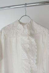 antique frill collar night long dress