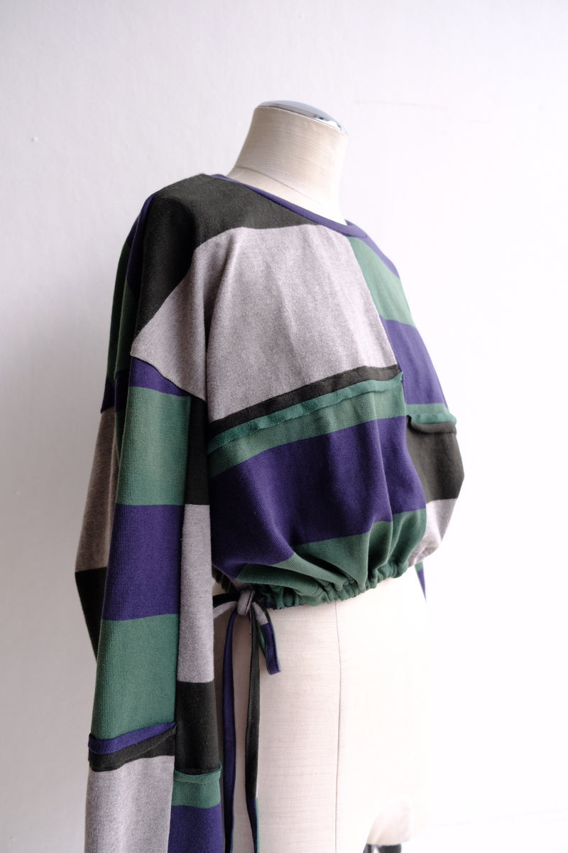 cropped jersey top