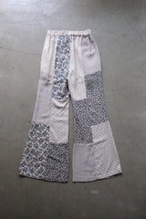 flower rayon flare pants