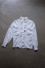 cotton lace trimmed blouse