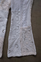 crochet lace flare pants