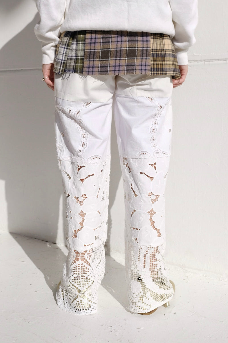 crochet lace pants