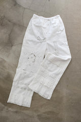 cutwork lace frill pants