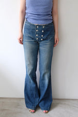 denim flare pants