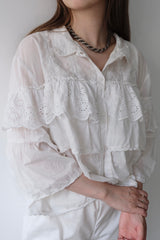 frill sleeve blouse