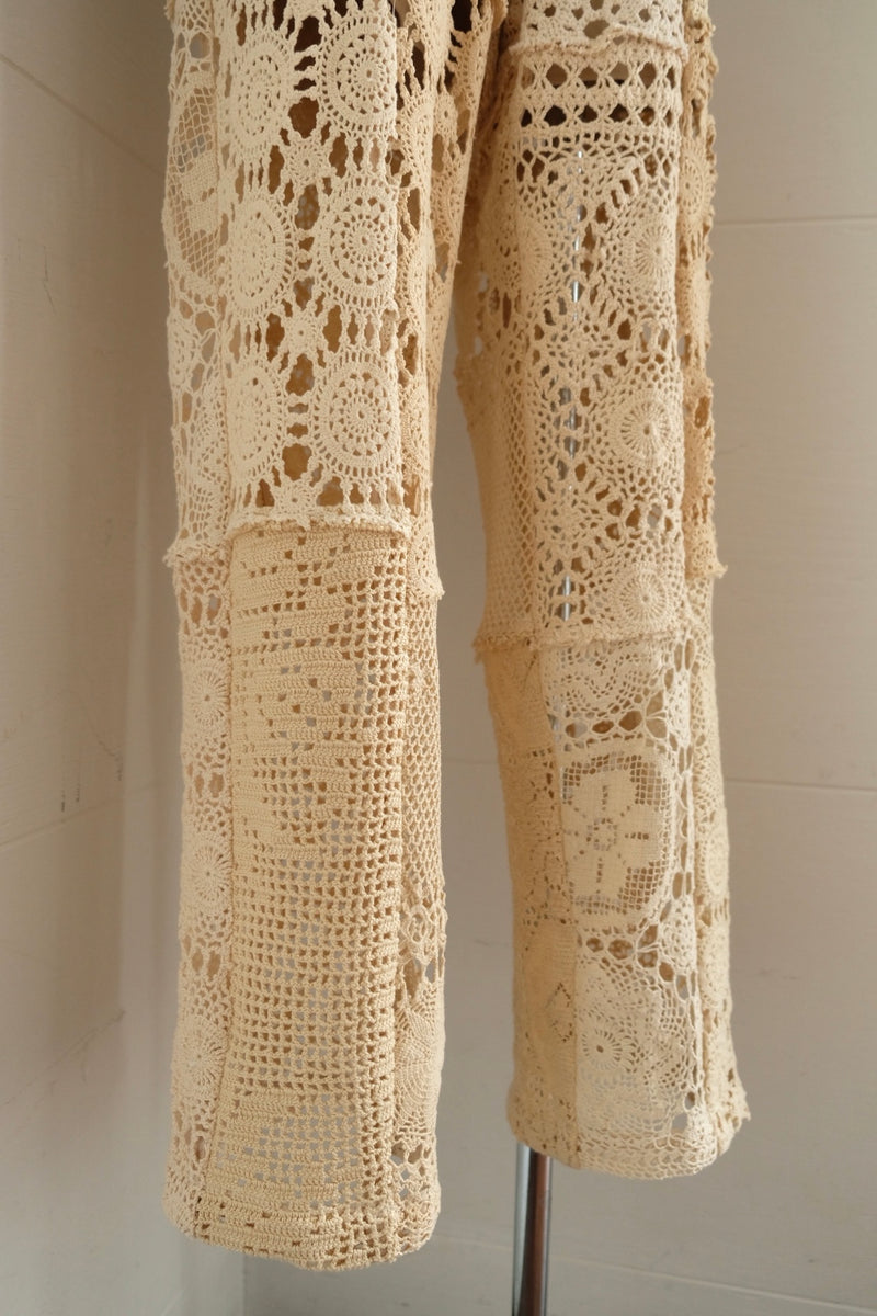 crochet lace easy pants
