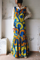 african batik nosleeve dress