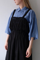 half sleeve silk shirt