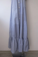 stripe frill dress