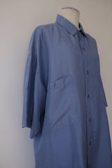 half sleeve silk shirt