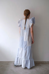 stripe frill dress