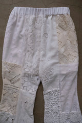 crochet lace flare pants